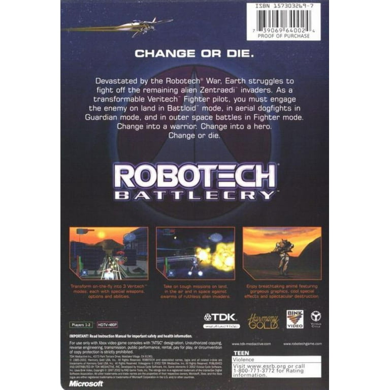 Robotech : Battlecry Xbox - Jeux Vidéo | Rakuten