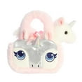 thumbnail image 3 of Aurora - Small White Fancy Pals - 8" Glitter Unicorn - Fashionable Stuffed Animal, 3 of 6