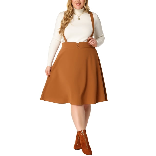 Faldas de talgrande Agnes Orinda Tirantes desmontables línA marrón 1X