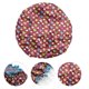 thumbnail image 3 of 1 Pc Dama Doble Capa Gorro de Ducha con Hojas de Color para Baño Viaje Marrón Profundo Satén PEVA, 3 of 3