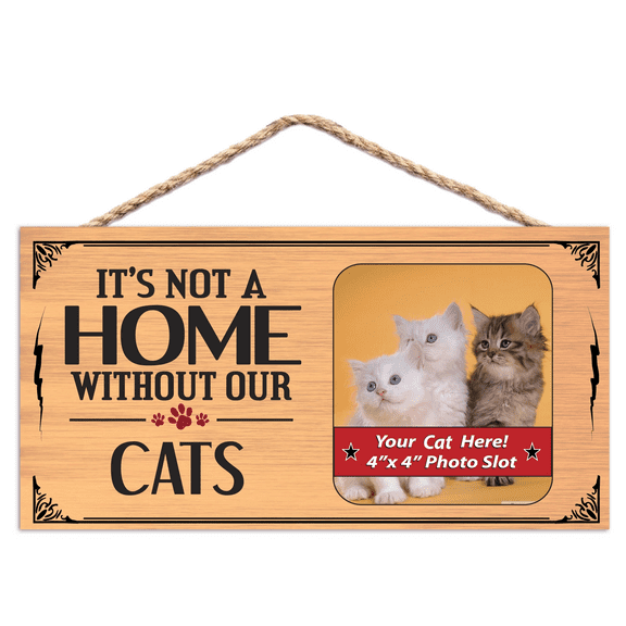 Imagine This Cats Wood Sign Picture Frame