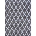 thumbnail image 1 of Couristan U1040045022077U 2 ft. 2 in. x 7 ft. 7 in. Urban Shag Temara Rectangle Area Rug - Mink & White, 1 of 1