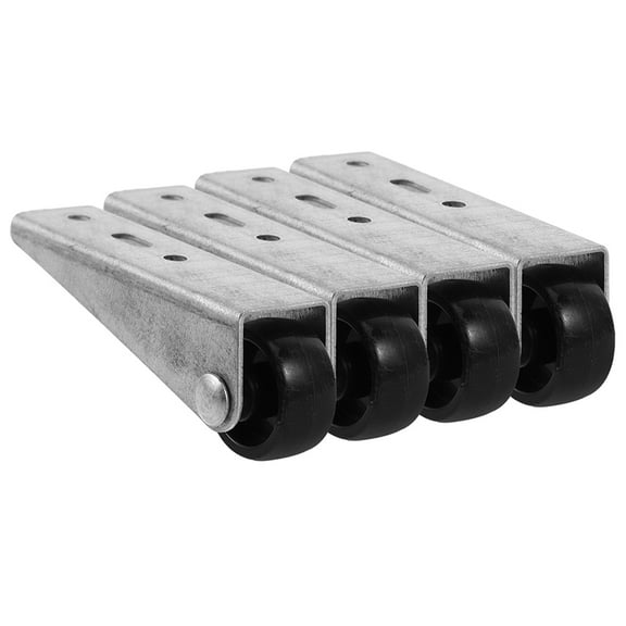 Masteelf 4pcs Nylon Small Wheels for Folding Table Smooth Silent Rolling Casters Heavy Duty Furniture Casters Non Slip Pulley Wheels Gate Caster Wheel