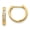 Yellow, variant on Fine Jewelry 10K Rose Gold Polished Diamond Hinged Hoop Earrings for Women