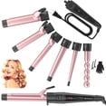 thumbnail image 2 of Duomishu Curling Wand Set 6in1 Hair Curler with 6 Interchangeable Ceramic Barrels Instant Heat Curling Iron, 2 of 10