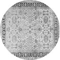 thumbnail image 1 of Ahgly Company Indoor Round Persian Gray Traditional Area Rugs, 3' Round, 1 of 1