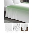 thumbnail image 6 of Sage Green White Ombre Twim Size Flat Sheet, Wrinkleproof & Fadeproof Cooling Flat Bed Sheet Only, Modern Abstract Art Farmhouse Gradient Breathable Soft Bedding Top Sheets 66 x 96 Inches, 6 of 8