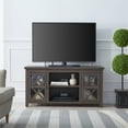 thumbnail image 4 of Henn&Hart 47" Alder Brown/Glass TV Stand, 4 of 9