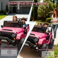thumbnail image 4 of Eastvita 24V 2-Seater Kids Ride-On Truck, 4x4, Remote, Suspension, 3 Speeds, LED, Bluetooth, 4 of 9