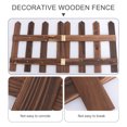 thumbnail image 6 of 1.2m Decoractive Wooden Picket Fence Miniature Christmas Xmas Tree Wedding Party Decoration (Carbonized), 6 of 6