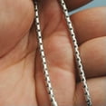 thumbnail image 4 of 1.8/2.2/3mm Stainless Steel Square Fancy Box Rolo Snake Chain 20-28'' Woman Man, 4 of 5
