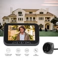 thumbnail image 4 of Graflsoa 4.5-Inch Smart Door Viewer with 135° Wide Angle, Human Detection, 3800mAh Battery, 1080P Camera, Black/Grey Options, 4 of 7