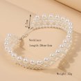 thumbnail image 5 of Gargantilla de perlas de diseño Simple con colgante de concha, joyería de cadena para cuello de perlas tejidas a mano para fiesta de vacaciones de verano, 5 of 5