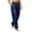 Navy, variant on BVnarty Women's Elastic High Waist Tapered Jogger Pants with Side Pockets, Relaxed Fit Casual Trousers for Game Night Hot Pink L