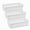 White, variant on YEMNPIOS White 3 Pack Slim Plastic Storage Baskets, 10.25 x 3.25 x 2.5 Inch Narrow Stackable Drawer Organizer Trays for Desk, Cabinet, Garage