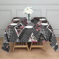 thumbnail image 3 of Pioneer Flower Floral Print Pattern Square Tablecloth,Waterproof Square Table Cover,Wipeable Spillproof Washable Table Cover for Home Kitchen Party Decor 42"X42"(107x107cm), 3 of 6