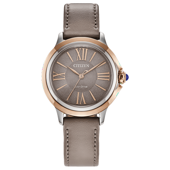 Citizen Women's Ceci Rose-Tone IP Strap Wristwatch, Grey, (EM1166-01Z)