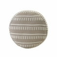 thumbnail image 3 of Ox Bay Bailey Round Peach/White Striped Outdoor Pouf Ottoman, 20” H x 20” W, 3 of 11