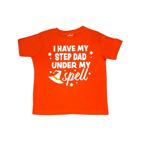 

Inktastic I Have My Step Dad Under My Spell with Cute Witch Hat Gift Toddler Boy or Toddler Girl T-Shirt
