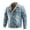 Blue, variant on Men's Winter Warm Denim Trucker Jean Jacket with Fleece Lining Faux Shearling Lapel Collar Trucker Coats Black M