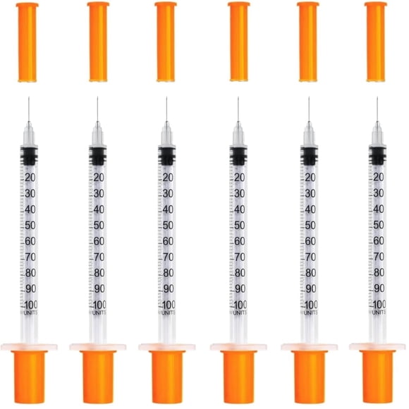 Suministros de laboratorio dispensadores desechables de 1 ml, 31 g, 8 mm, paquete de 50
