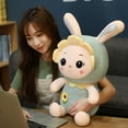 thumbnail image 3 of Cute Cartoon Sun Rabbit Doll Soft Plush Toy Child Bunny Sleeping Companion Stuffed Plush Mollusk Bunny Toy, 3 of 6