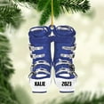 thumbnail image 3 of Custom Ski Ornament Skiing Christmas Ornaments Ski Christmas Tree Ornaments Ski Christmas Ornament Skier Ornaments for Christmas Tree 2025 Skiing Ornament (OSK1) - 3354 (Black), 3 of 7