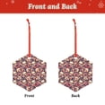 thumbnail image 2 of Hirioo Skull rock record artist for Acrylic Christmas Pendant Hanging Christmas Tree Ornaments, Car, Home, Office Gift Decor-Hexagon, 2 of 7