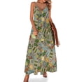 thumbnail image 1 of Vestido vintage navideño plateado sin mangas vestidos para ocasiones formales vestidos de verano para damas 2024 ropa mujer verano 2024, 1 of 7