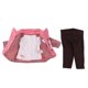 thumbnail image 5 of Conjunto de ropa casual de 3 piezas, accesorio proteger y pantalones para accesorios de muñeca americana de 18 pulgadas yotijar Traje de ropa de muñeca, 5 of 10