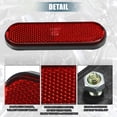 thumbnail image 3 of Unique Bargains Universal Reflector 100x30mm for Motorcycle Scooter Bicycle Safety Spoke Reflective with Screw Red, 3 of 6
