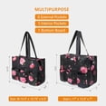 thumbnail image 2 of TOPDesign Bolsa de mano resistente al agua con 13 bolsillos exteriores e interiores, cierre de cremallera superior y soporte inferior grueso para mujeres trabajadoras, maestras, enfermeras, contables, 2 of 6