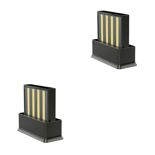 Wweixi USB Adapters BT 5.0 USB Wireless Computer Audio Receiver Dongles Laptop Earphone Sender 13x14x6mm 2Set