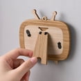 thumbnail image 7 of Vintage TV Shaped Wooden Photo Frame, Retro Television Desktop Picture Display, Hanging Wall Timber Ornament, Dual Use Photo Holder For Home Interior Car Small Decor, 7 of 7