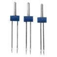 thumbnail image 1 of 24 Pieces Twin Needles, Double Twin Needles with Plastic Box for Sewing Machine, 3 Sizes Mixed 2.0MM, 3.0MM, 4.0MM, 1 of 7