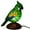 Green, variant on Resin Bird Animal Table Lamp - Handcrafted Decorative Craft Ornament for Home, Soft Warm Light for Bedrooms & Living Rooms, Unique Bird Design Enhances Indoor Decor Ambiance, 4.33in, Yellow