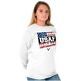 thumbnail image 4 of US Air Force Honor Value USA Flag Unisex Plus Size Long Sleeve Tee Shirt Brisco Brands 3X, 4 of 5
