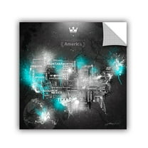 'Dark Storm: Ice' Removable Wall Art Mural