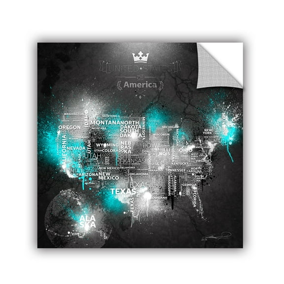 'Dark Storm: Ice' Removable Wall Art Mural