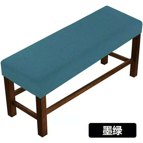 XmhyTop Cubierta del asiento del banco, cubierta protectora simple de color sólido, verde oscuro, 1 pieza, Código L