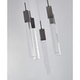 thumbnail image 2 of Bethel International Chandelier Matte Black Metal & Crystal, 2 of 5