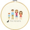 thumbnail image 1 of All In The Family Counted Cross Stitch Kit-8" Round 14 Count, 1 of 2
