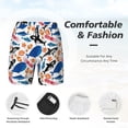 thumbnail image 5 of Balery Cute Sea Animals Mens Swim Trunks Swim Shorts for Men Quick Dry Inseam Beach Shorts with Compression Liner Pocket-Small, 5 of 9