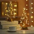 thumbnail image 3 of LED Acrylic Crystal Pendant Christmas Tree Lights Birthday Decoration Table Lamp Bedroom Copper Wire Night Light Energy-Effiecent Durable, 3 of 4