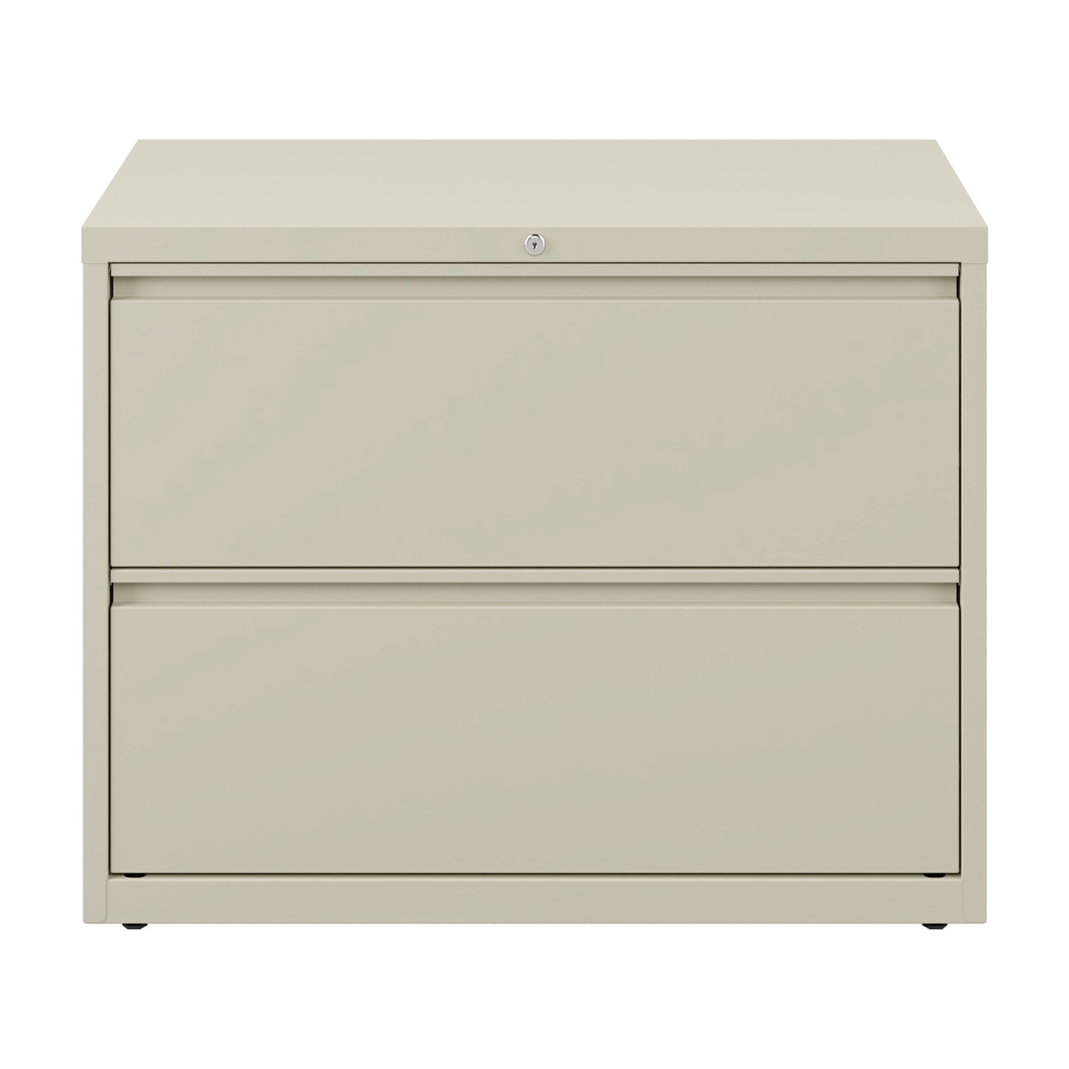 Hirsh 36 Inch Wide 2 Drawer Metal Lateral File Cabinet for Home and Office, Holds Letter, Legal and A4 Hanging Folders, Putty