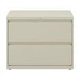 thumbnail image 2 of Hirsh 36 Inch Wide 2 Drawer Metal Lateral File Cabinet for Home and Office, Holds Letter, Legal and A4 Hanging Folders, Putty, 2 of 7