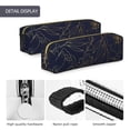 thumbnail image 4 of Fotbe Copper-Gold Gloss Outline Flower Estuche para Lápices de Cuero con Estampado, Estuche con Cremallera Resistente, Organizador Compacto y Elegante para Papelería, 4 of 7