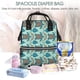 thumbnail image 5 of Fotbe Turtles And Seahorses Mochila Maternidad - Lona de Sarga Impermeable, Mochila de Pañales de Gran Capacidad con Múltiples Bolsillos y Correas Ajustables, 5 of 6