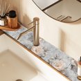 thumbnail image 2 of Yayeee Faucet Mat for Kitchen Sink 14.7" Diatomite Long Splash Guard Pad, Beautiful Floral, 2 of 7