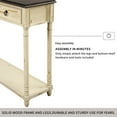 thumbnail image 6 of Narrow Console Table for Entryway, Elegant Solid Wood Buffet Sideboard with 3 Storage Drawers and Long Shelf, Multifunctional Sofa Table Storage Cabinet with Tapered Legs for Bedroom, Beige, 6 of 7